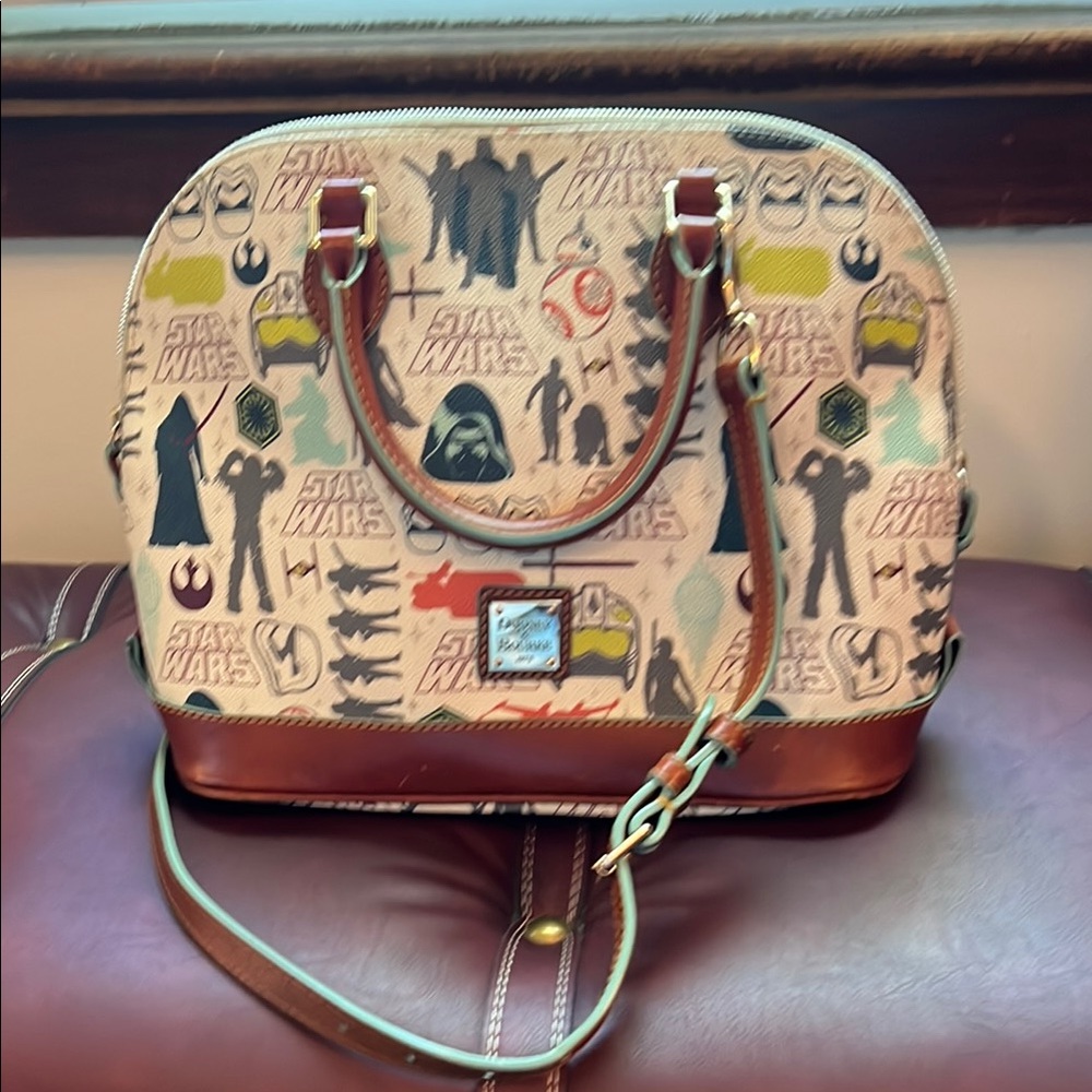 Dooney & Bourke Star Wars Zip Satchel – Multicolor Print– Disney Parks Exclusive